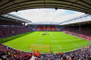 Liverpool’s iconic Anfield Stadium unveiled its brand new Main Stand