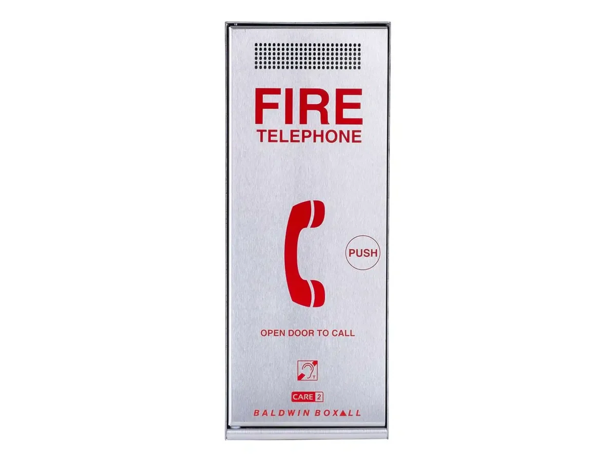 CARE2 Type A Fire Telephone - Stainless Steel / Push-to-open