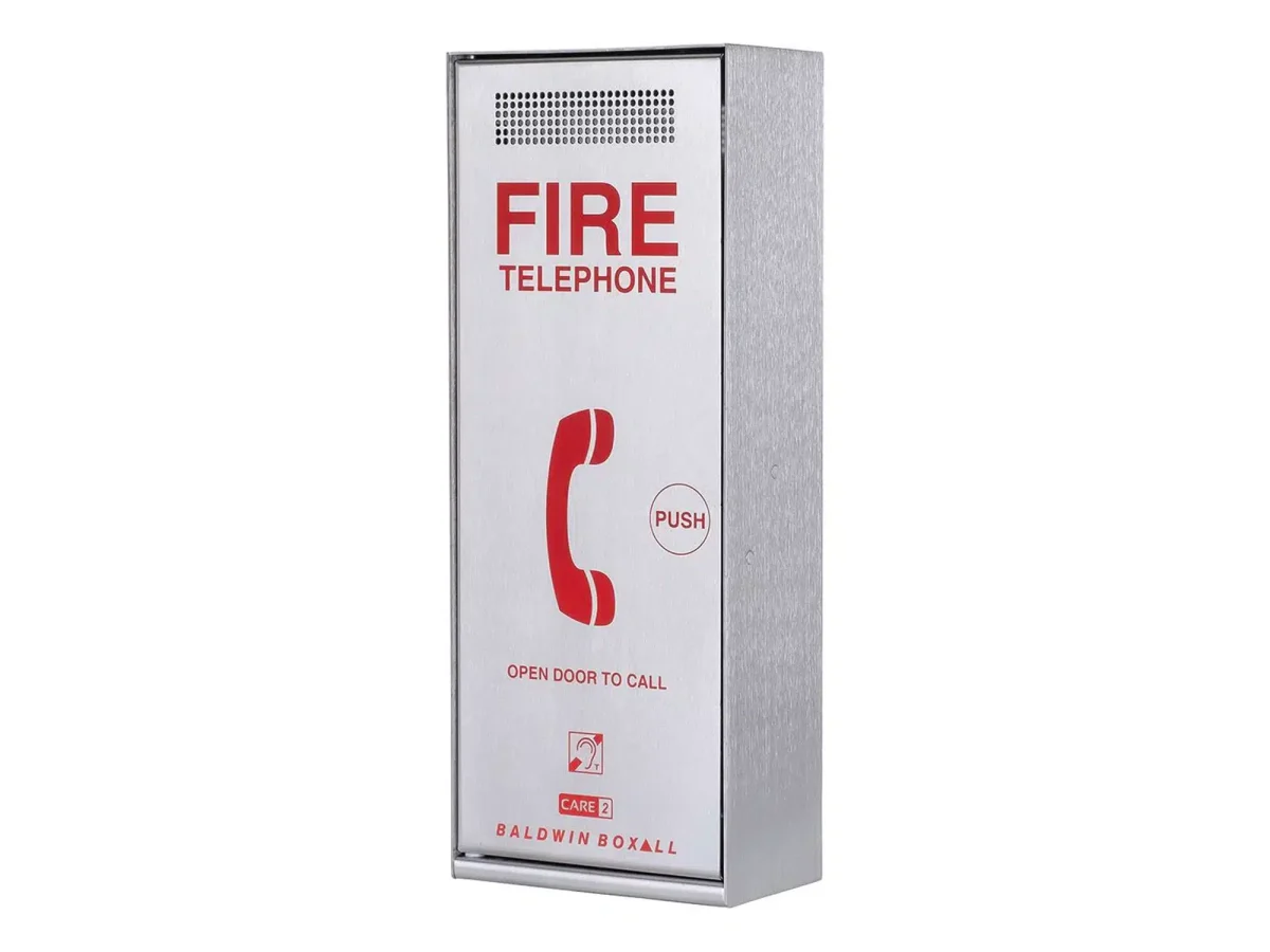 CARE2 Type A Fire Telephone - Stainless Steel / Push-to-open