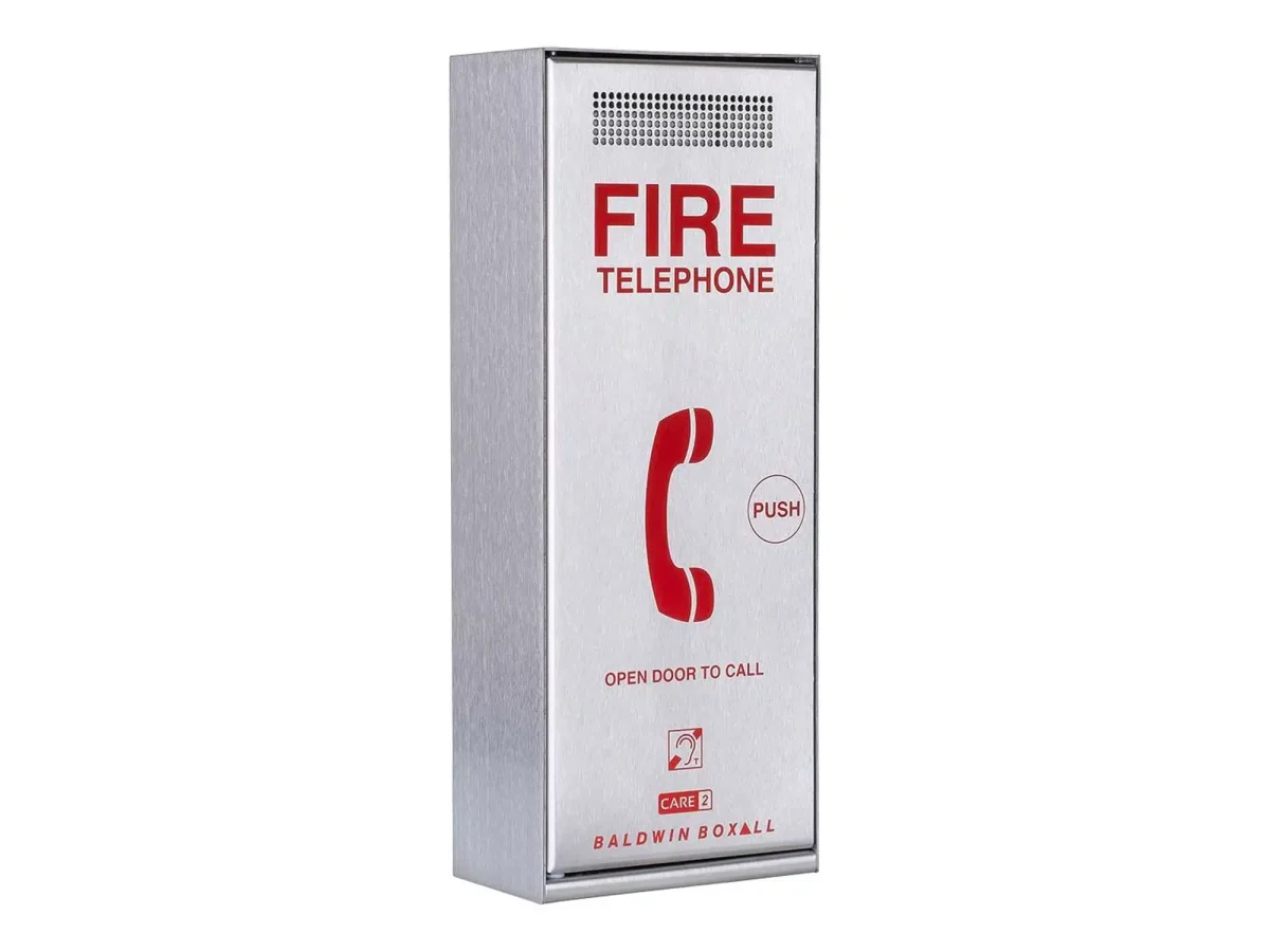 CARE2 Type A Fire Telephone - Stainless Steel / Push-to-open